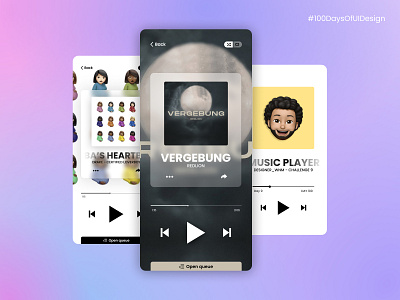 Music player - Daily UI challenge day 9 100daysofuidesign 100daysofuidesignchallenge appdesign branding design illustration logo redesign ui webdesign