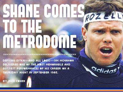 Shane Comes to the Metrodome