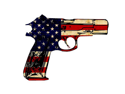 flag flag gun pistol