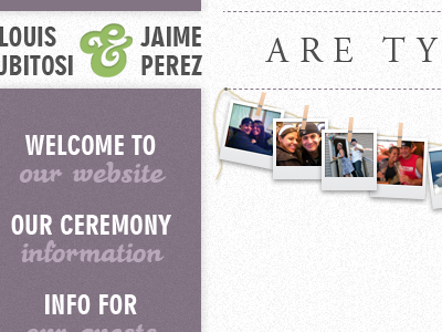 wedding website