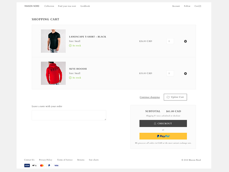 Shopping cart page by Gabriel on Dribbble