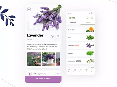 🌿 Herbals list design for German gardeners & farmers! 3d after effect animation austria basil catalog farm figma germany herbal herbalist herbals lavander leaf leaves plants smooth animation switzerland vegetables