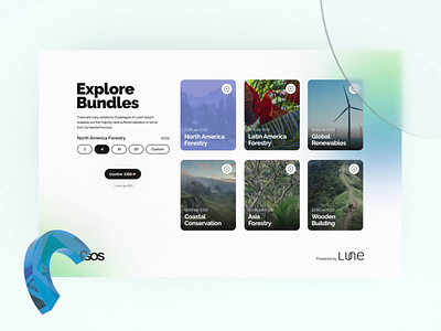 🌱 Lune | Climate change-related service 3d aftereffects animation asia atmosphere bundles camera climat climatchange co2 forest future glass gradient nature octane pins selection water widget