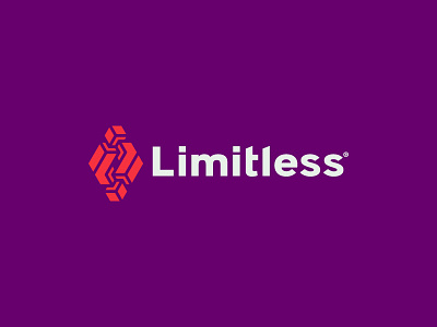 Limitless agency brand design identity li limit logo symbol