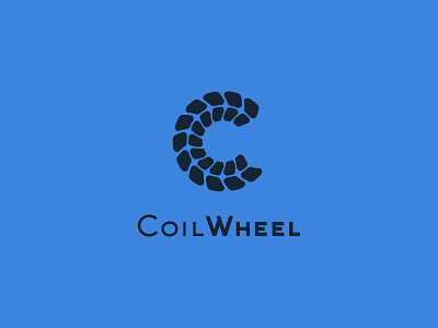 Coilwhell brand c letter logo logoaze symbol wheel