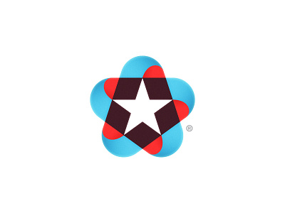 By Americano america americano brand coffee logo mark star symbol usa