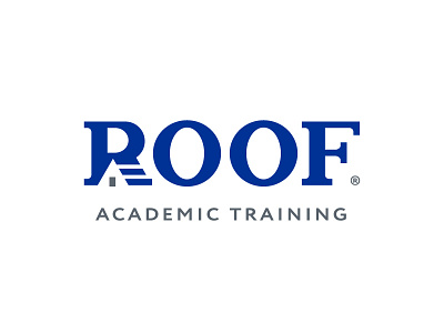 Roof brand branding education home ielts lettering logaze logo logotype roof typography