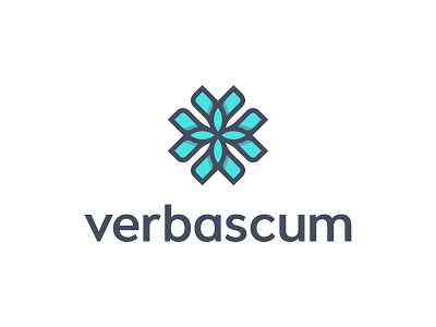 Verbascum baku behance flower logaze logo logoaze mark shop