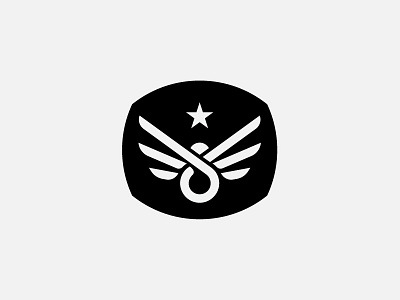 Aztech car eagle icon logo mark sport star tuning wings