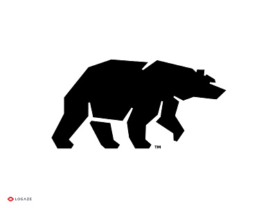 Arctic animal arctiv bear logo mark polar bear symbol