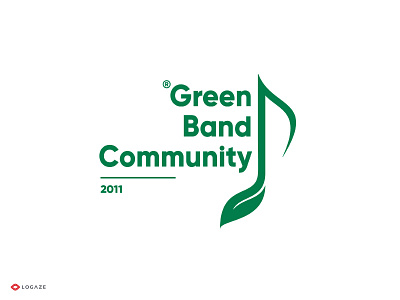 Green band band brand community green logo mark quaver