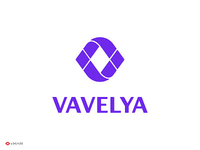Vavelya brand gift logo logotype mark shop v letter
