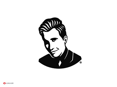 Jake Gyllenhaal jake gyllenhaal logo man mark negative space symbol