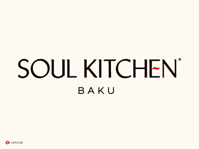 Soul Kitchen baku kitchen lettering logaze logo logoaze soul type typography