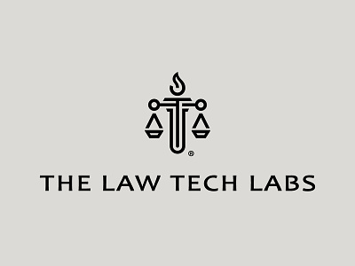 The Law Tech Labs branding fire illustration lab law logaze logo logotype mark symbol tech