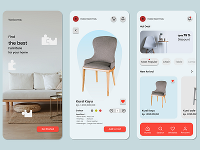 Furniture Shop Mobile App Design design furniture