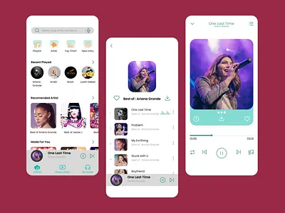 music player app ui design media player music music desain app music player mobile design ui design uiux