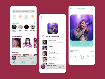 music player app ui design media player music music desain app music player mobile design ui design uiux