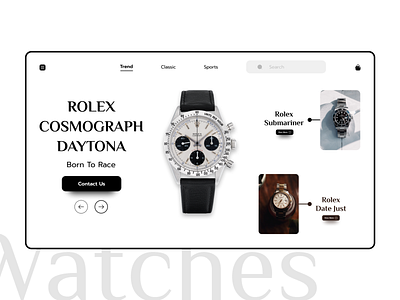 Rolex Watch Landing Page