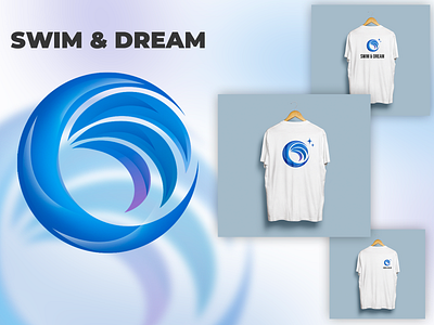 Swim&Dream logo + merch branding design graphic design instagram logo merch smm design