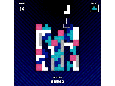 36days of Type - T 2d 36daysoftype 36daysoftype07 animation game motiongraphics tetris