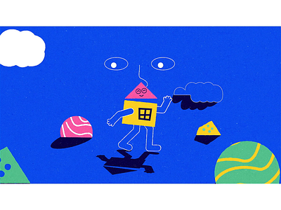 GO HOME 2d after affects animation character design house illustration motiongraphics vector