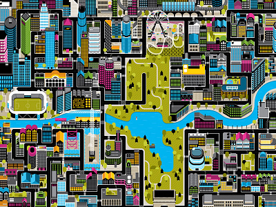 map game illustration game map map map vector pac man map roads smart game