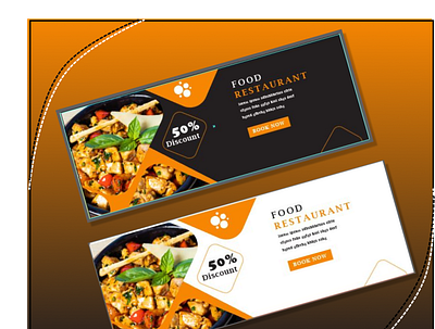 Food Restaurant Banner branding design graphic design illustration logo ui ux