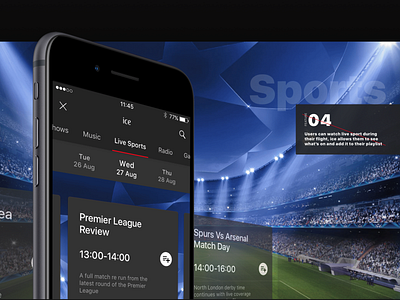 Emirates Ice App Design airline brand playlist travel app tv guide ui design user interface design
