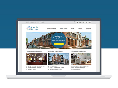 Property Investment Responsive Website desktop flat property responsive design rwd user interface design uxdesign
