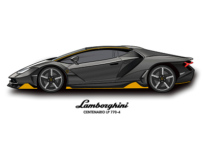 Lamborghini Centenario illustration centenario lamborghini