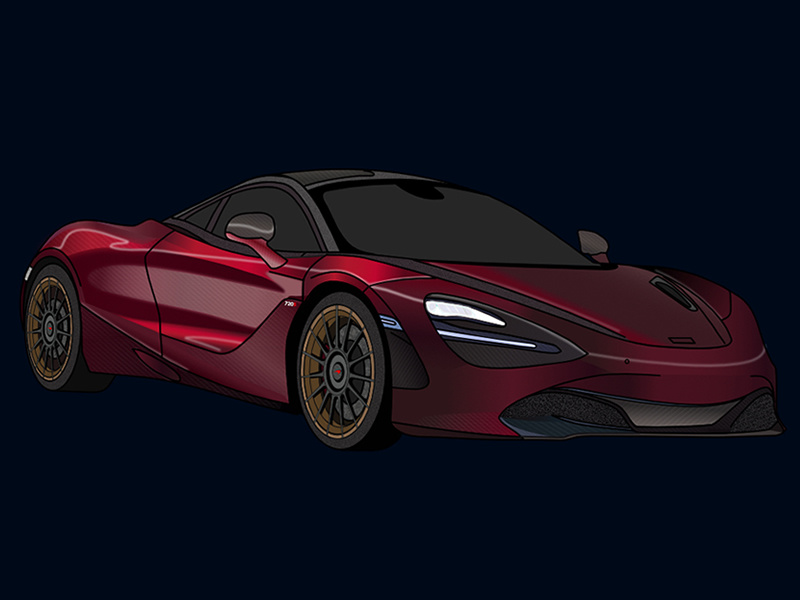 Mclaren720s dribbble