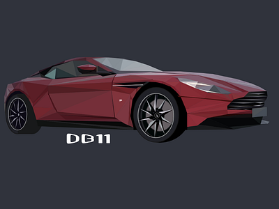 Aston Martin DB11 aston db11 lowpoly martin