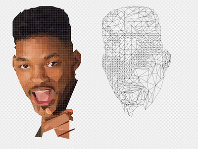 "Low poly" - Fresh Prince 90s fresh illustration low poly prince