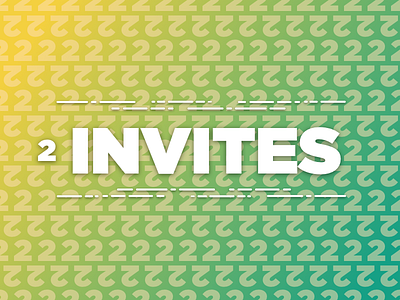 (2) Dribbble Invites