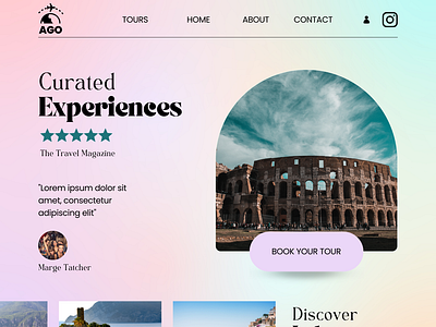 TRAVEL WEBSITE MOCKUP MEDISEO