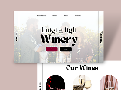 WINERY MOCKUP MEDISEO branding design graphic design typography ui website