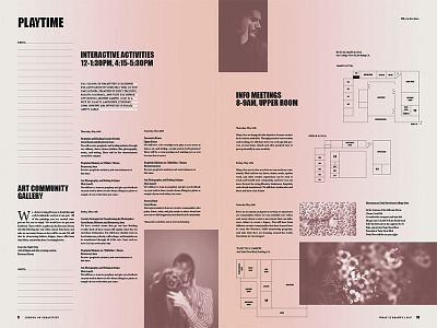 Creativity Conf. Layout ii blur blush duotone gradient layout newsprint