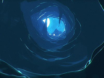 Freezing Death Cave 3dart blue cave cinema4d ice photoshop