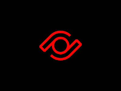 Icon Suite (Select) angular black eye icon icons minimal monolinear red