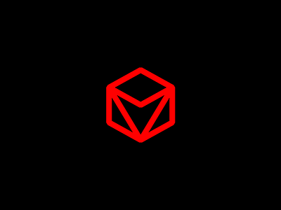 Icon Suite (Select) 3d angular arrow black cube icon icons minimal monolinear red