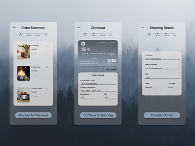 DailyUI 003 Credit Card Checkout