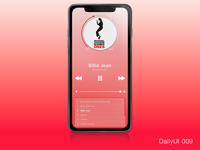 DailyUI 009 Music Player