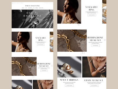 design concept landing page for jewelry store app branding design graphic design illustration landing logo typography ui vector