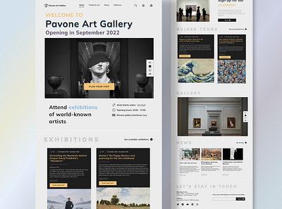 Art art gallery branding design figma logo ui ux