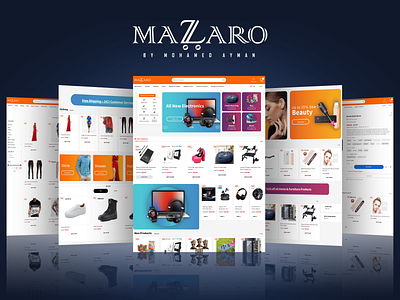 Mazaro Shopify Store Design ecommerce ecommerce store egypt freelancer graphic design shopify shopify design store ui ux web web design web designer