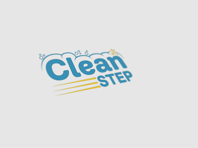 Clean Step Logo branding clean clean logo cleaning cleanstep design step