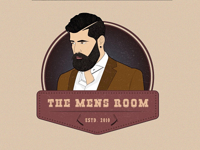 The mens room barbershop haircut man