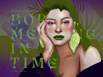 Bored, Melting in time - Digital Art