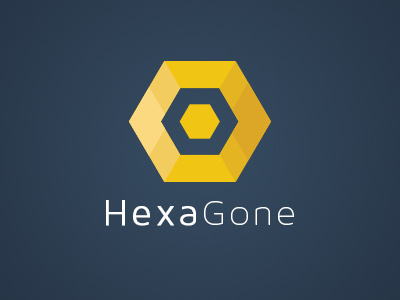 HexaGone iOS Game Final Logo app apple flat game ios puzzle smartphone